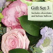 Gift Set 3 - Vase of Flowers with Chocs and Balloon